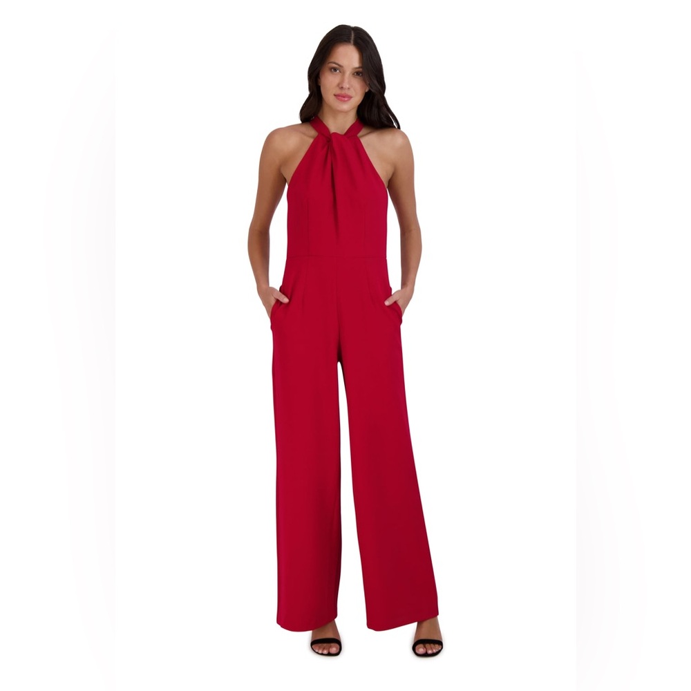 Julia Jordan Red Halter Sleeveless Jumpsuit – Size 8 NWT